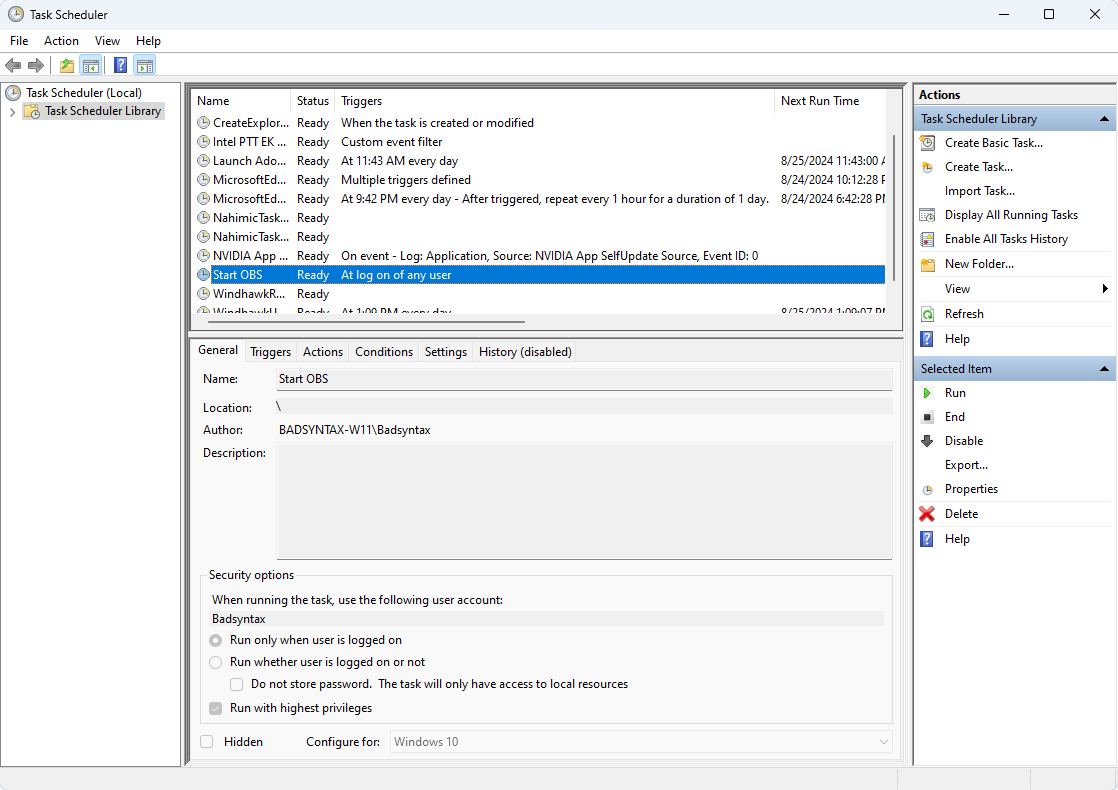 Go to the Actions tab then click New.